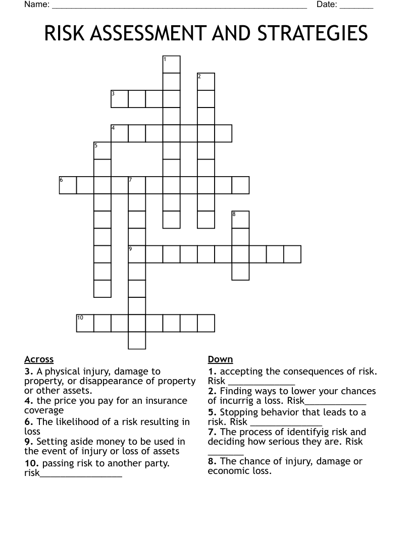 RISK ASSESSMENT AND STRATEGIES