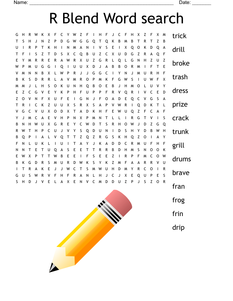 R Blend Word search