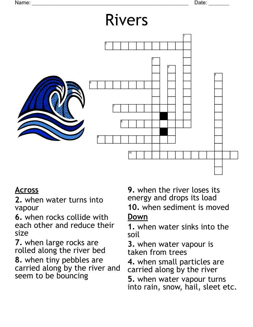 Rivers Crossword