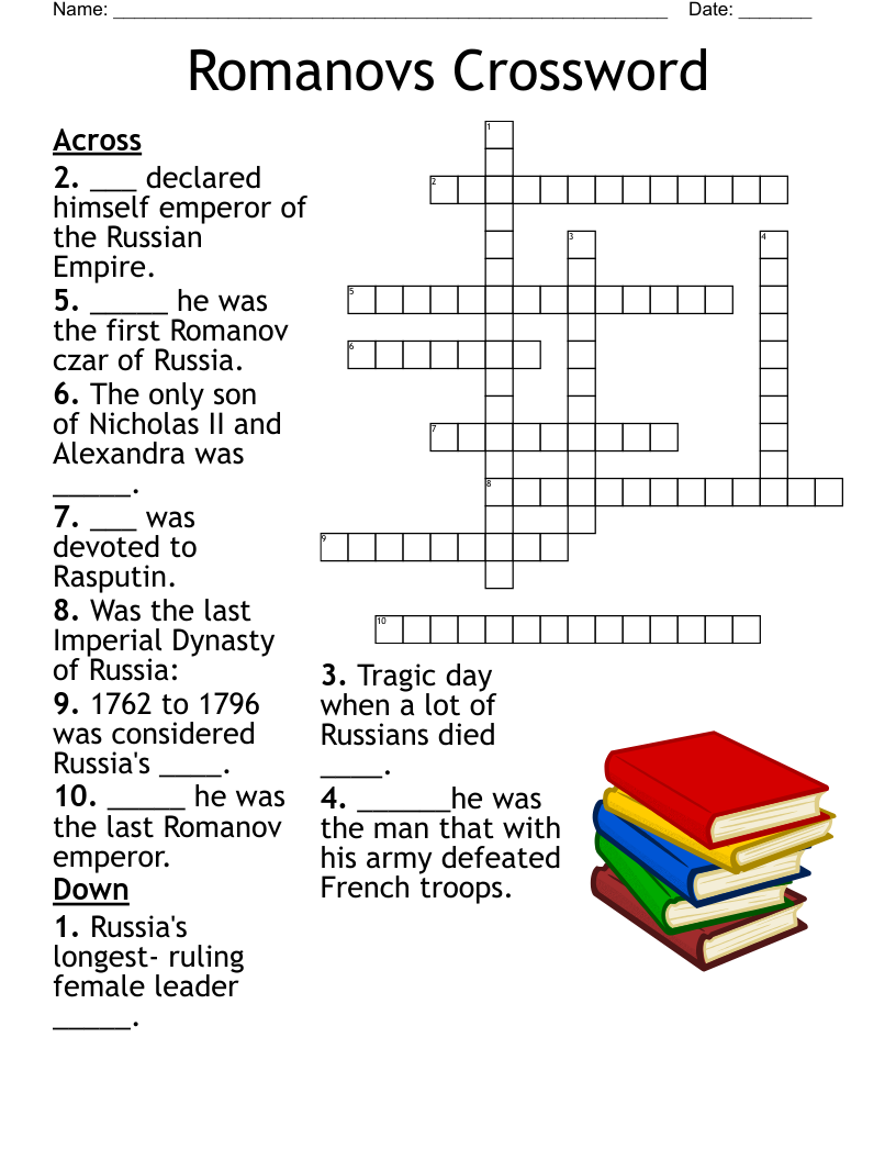 Romanovs Crossword