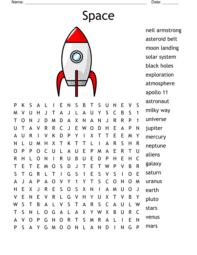 Space Word Search