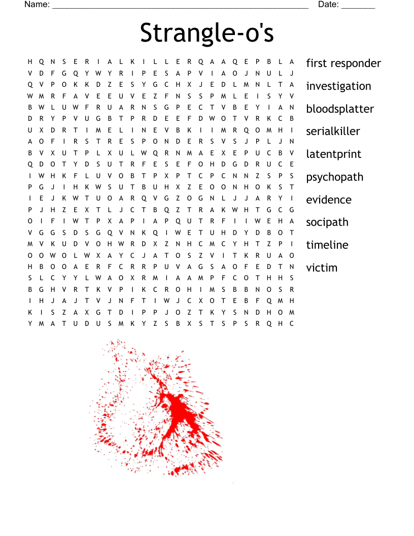 Strangle-o's Word Search
