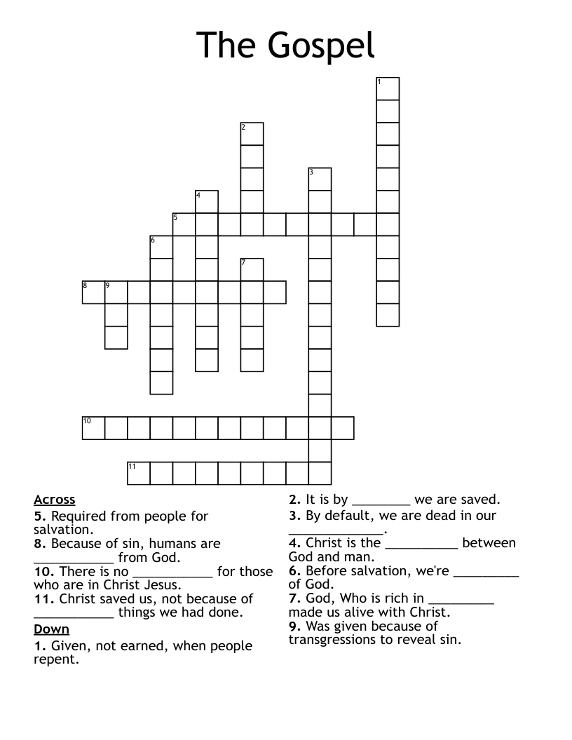 The Gospel Crossword