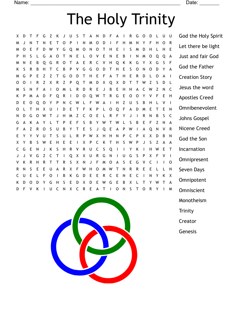 The Holy Trinity Word Search