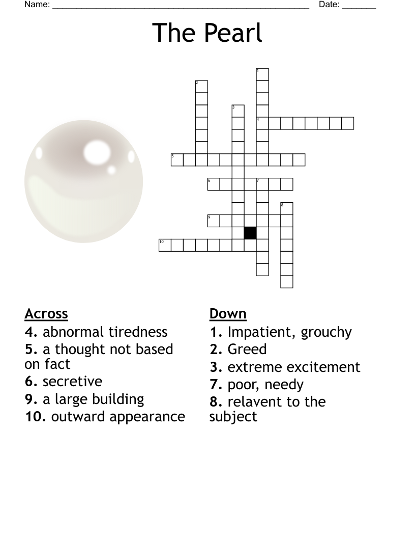 The Pearl Crossword