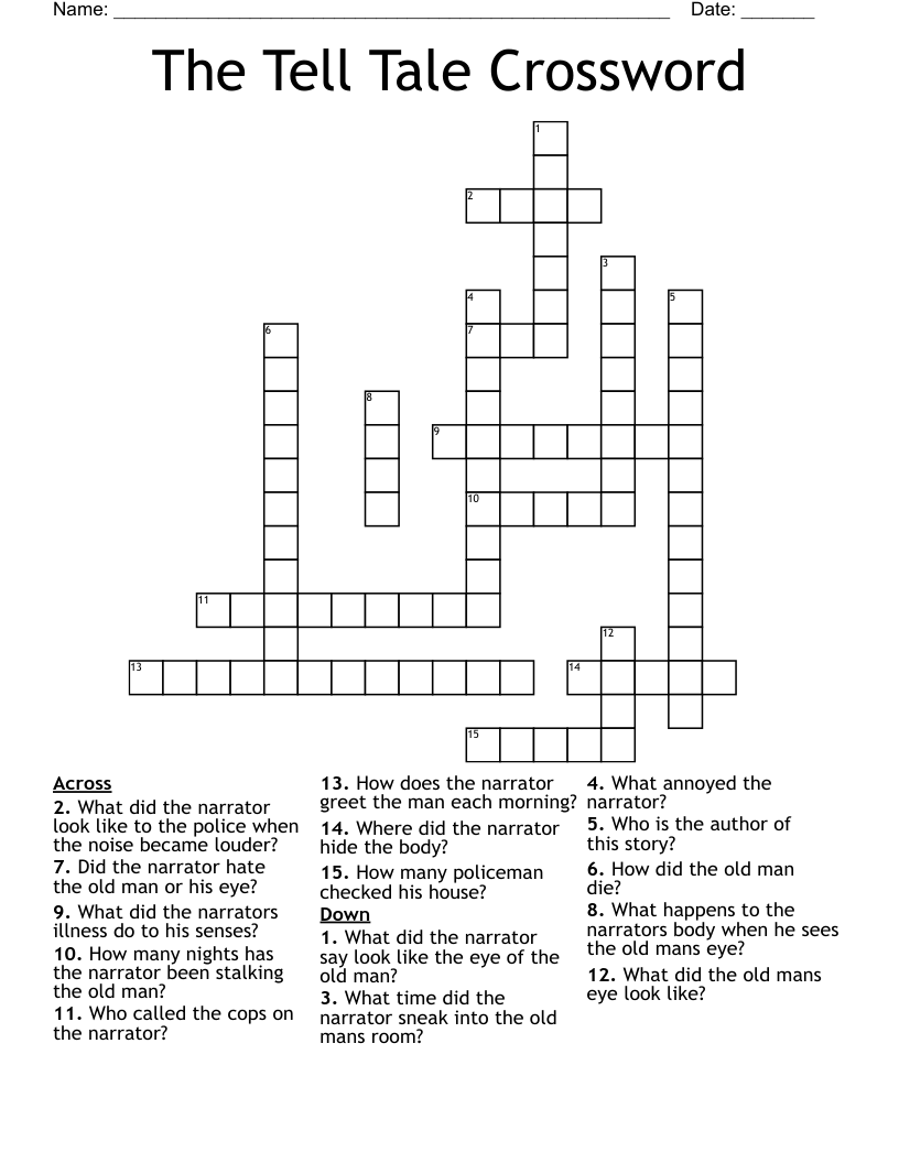 The Tell Tale Crossword