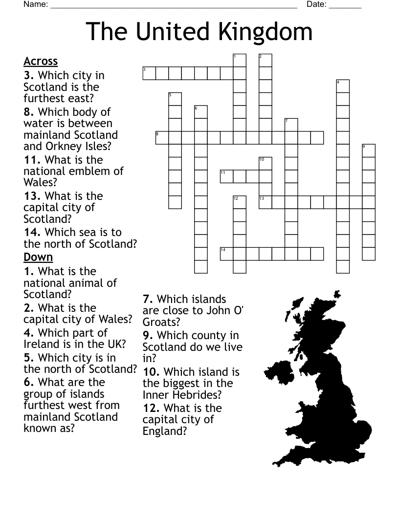 The United Kingdom Crossword