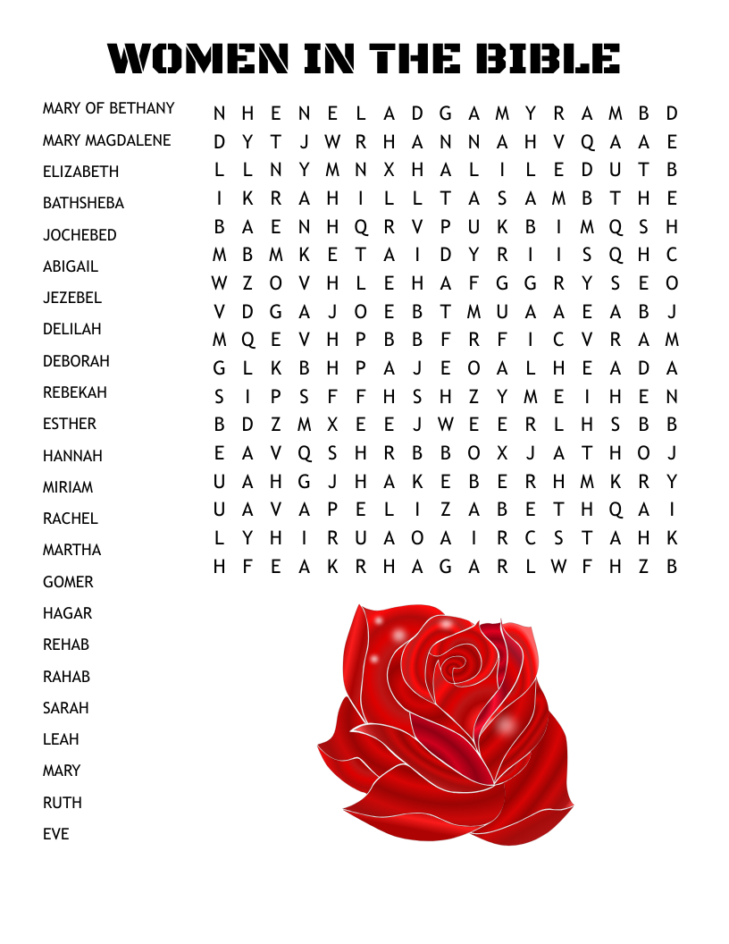 WOMEN IN THE BIBLE Word Search