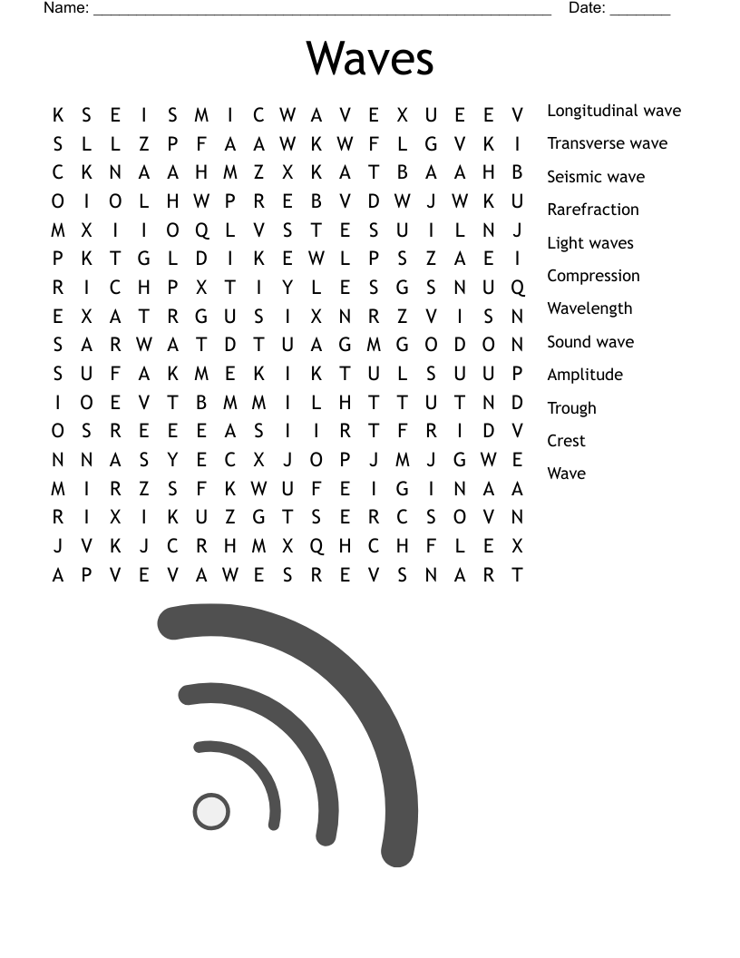 Waves Word Search