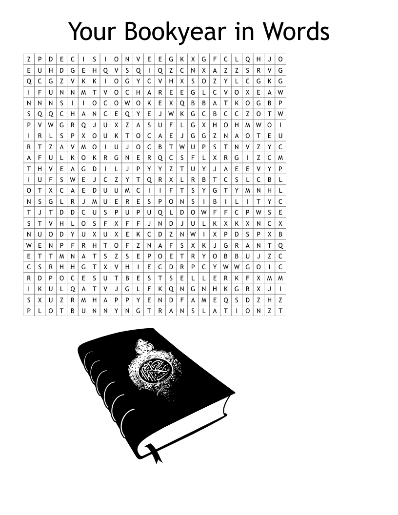 Your Bookyear in Words Word Search
