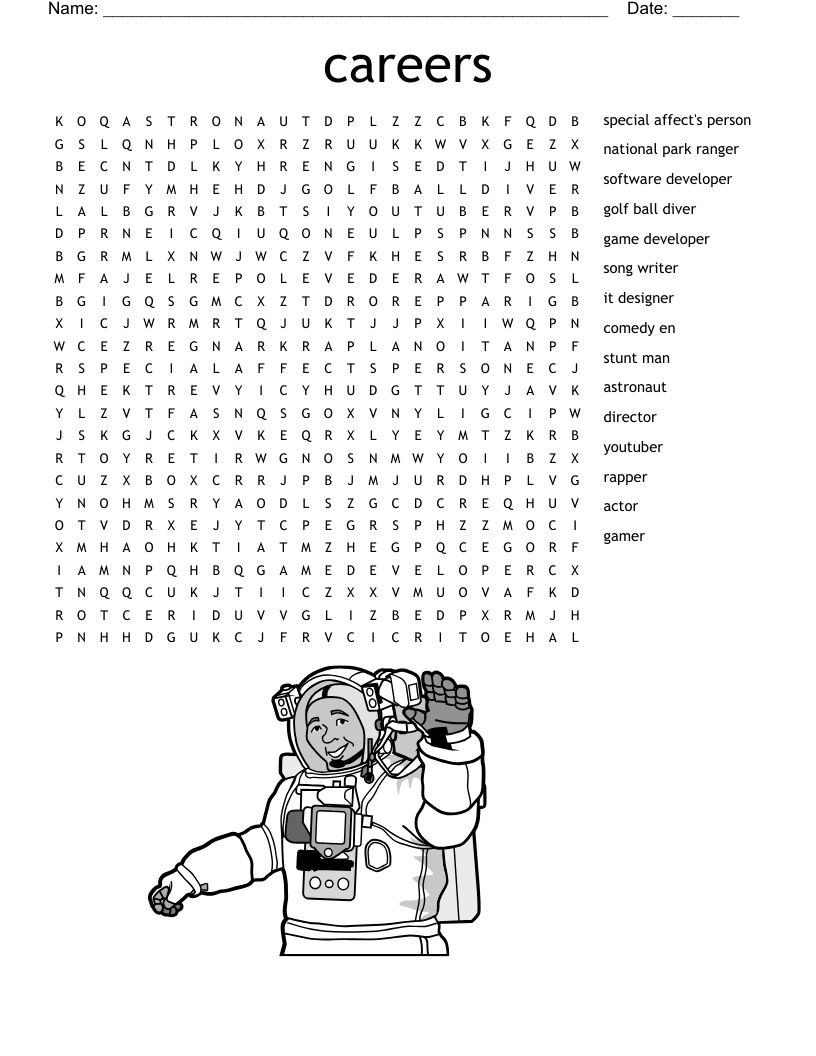 careers Word Search