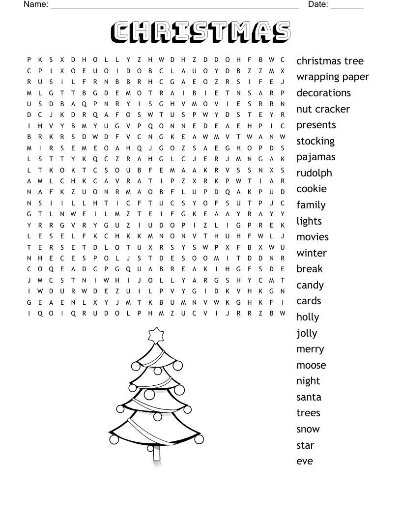 christmas Word Search
