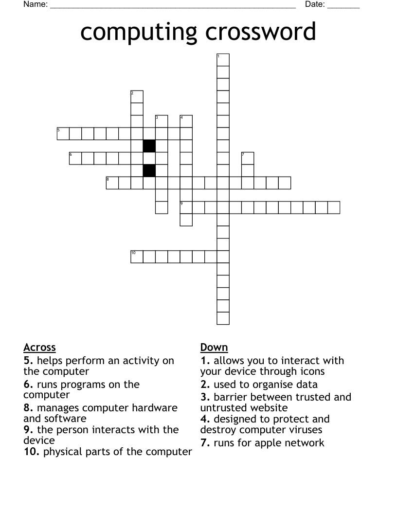 computing crossword