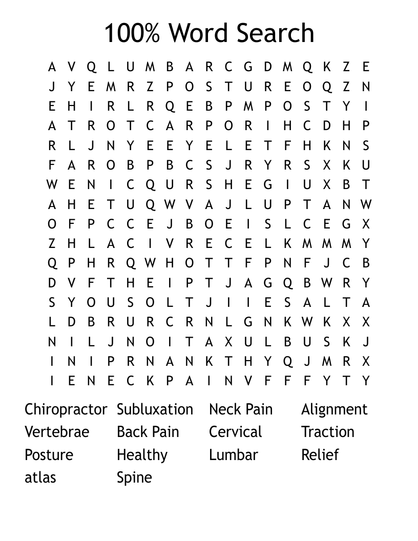 100% Word Search