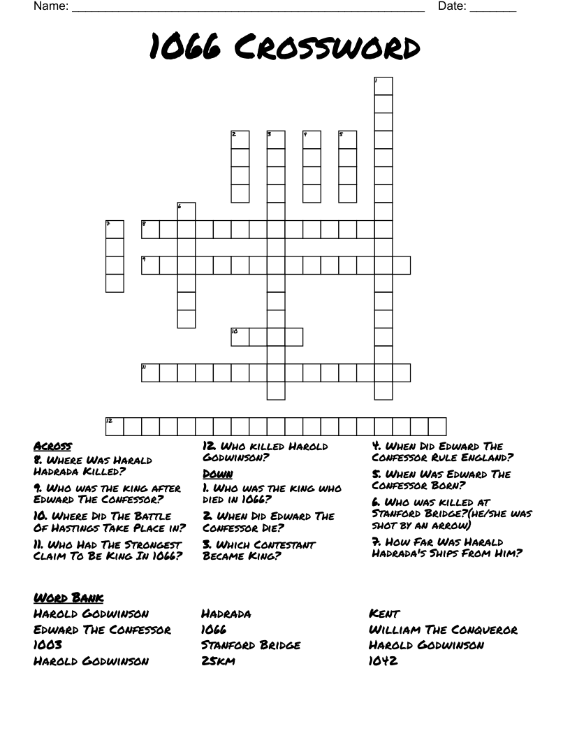 1066 Crossword