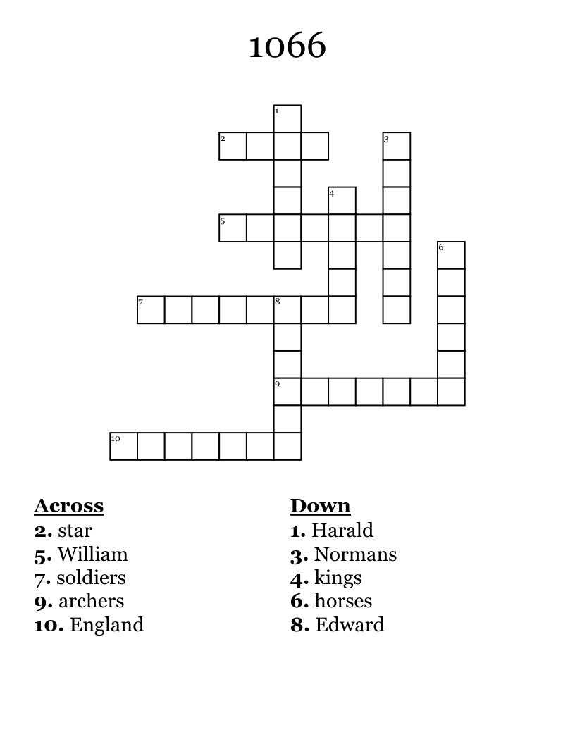 1066  Crossword