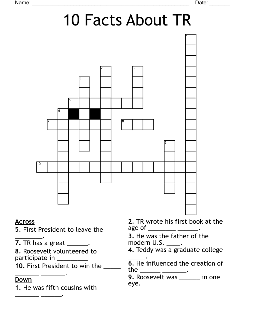 10 Facts About TR Crossword