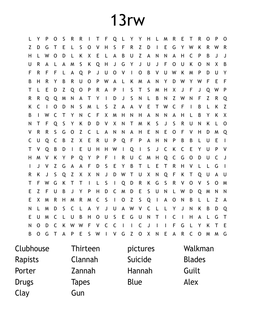 13rw Word Search