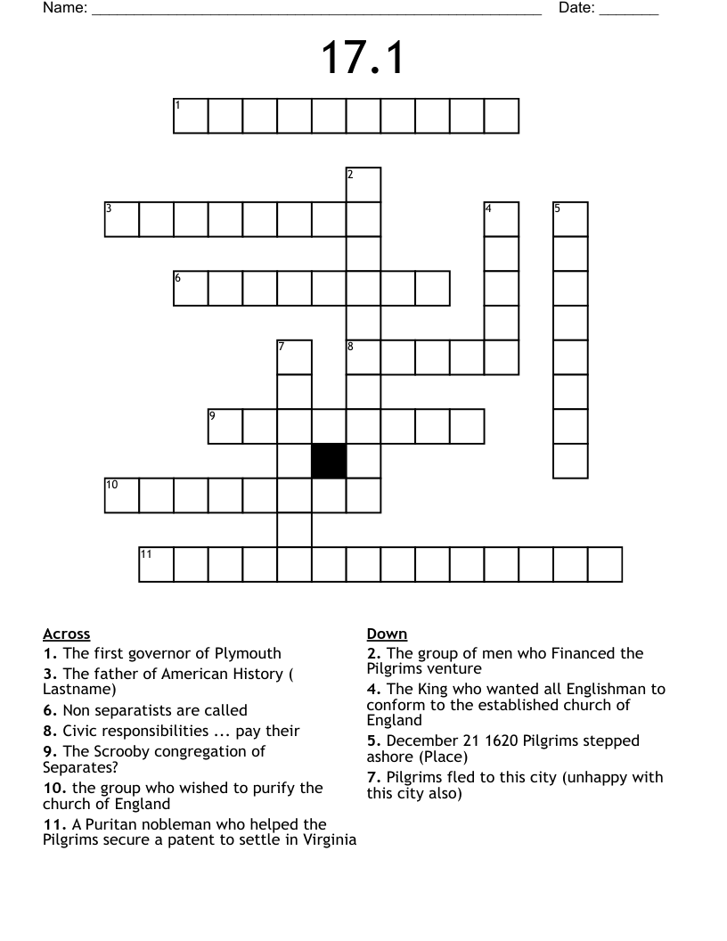 17.1 Crossword