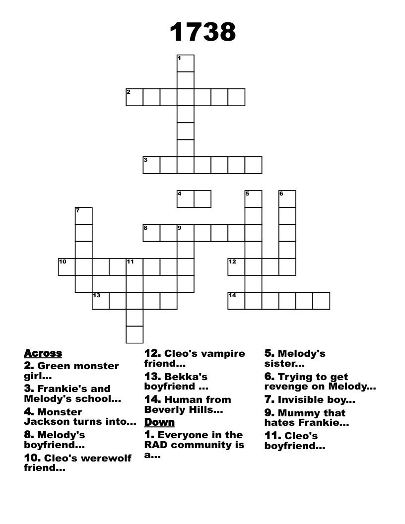 1738 Crossword