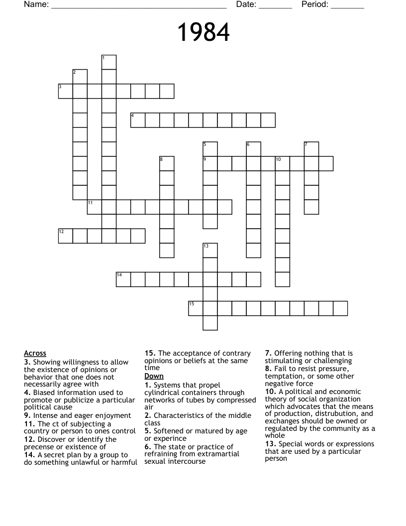 1984 Crossword