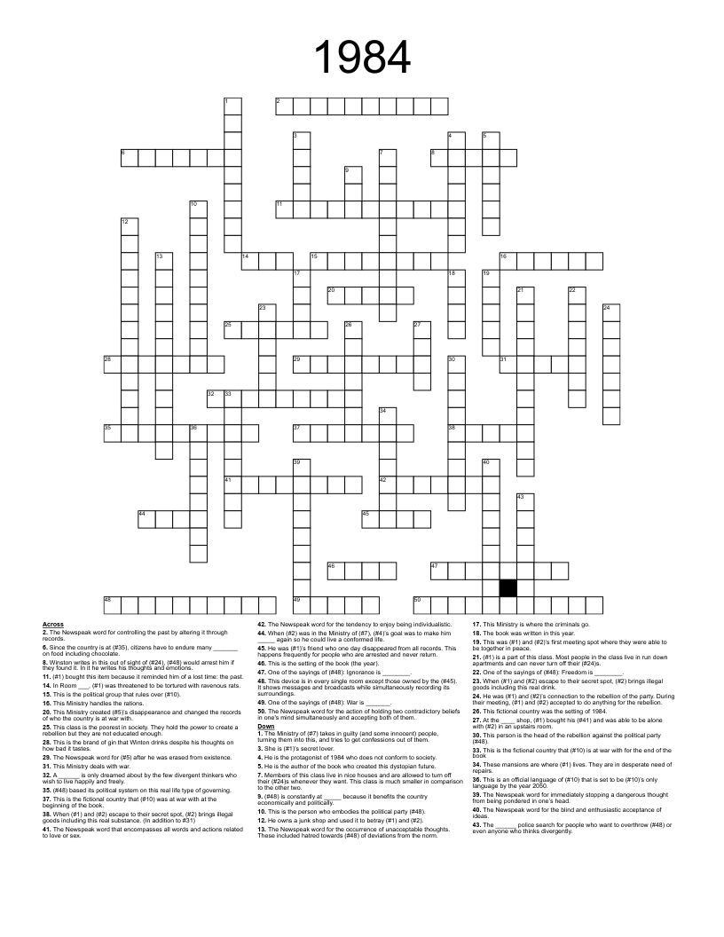 1984 Crossword