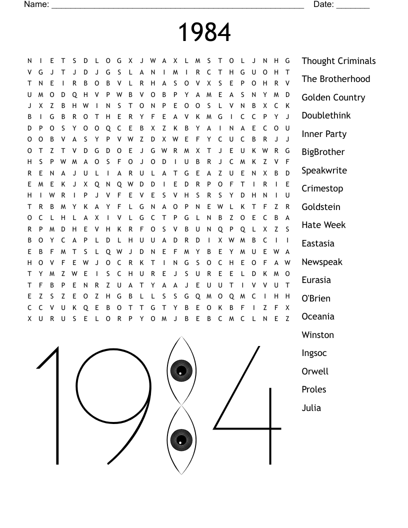 1984 Word Search