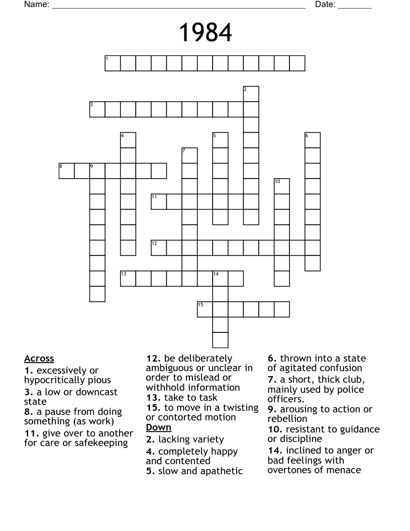 1984 Crossword
