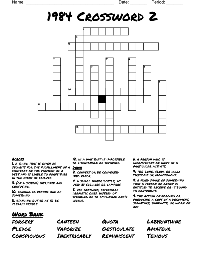 1984 Crossword 2