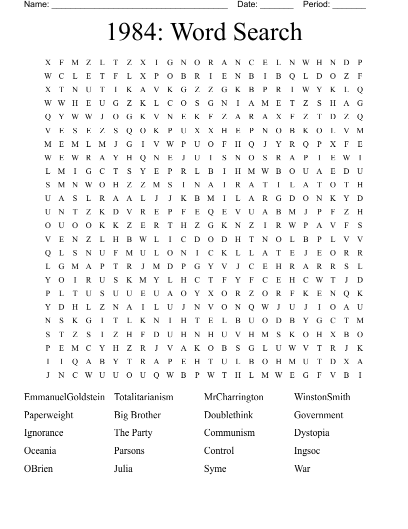 1984: Word Search