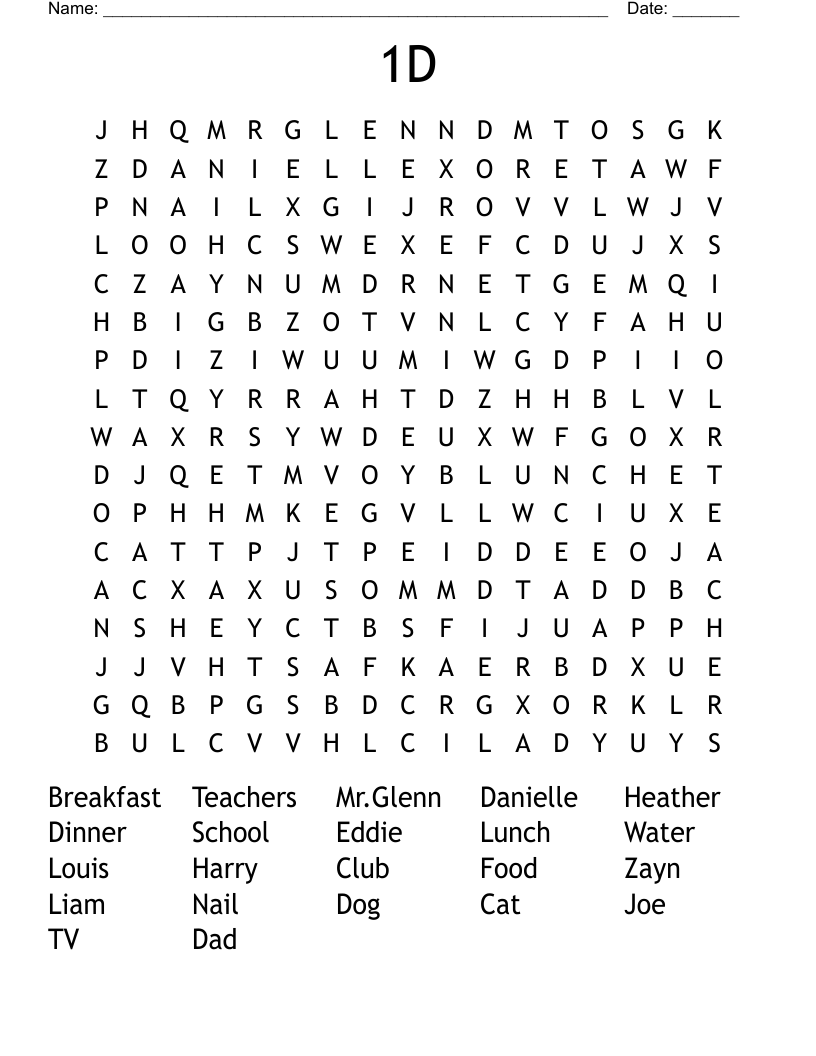 1D  Word Search