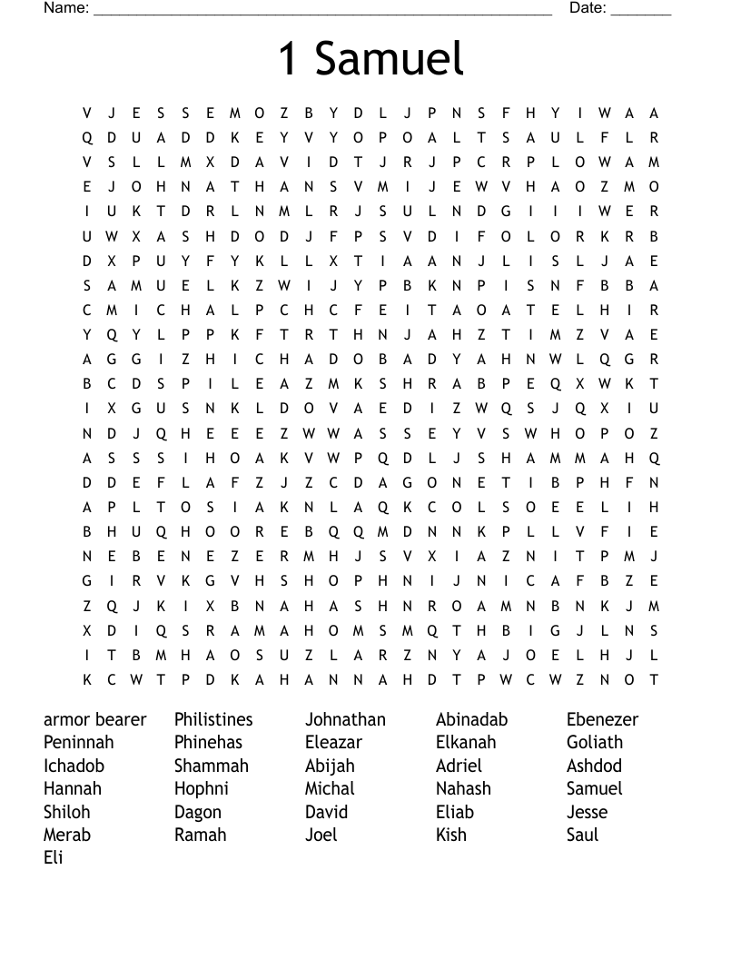 1 Samuel Word Search