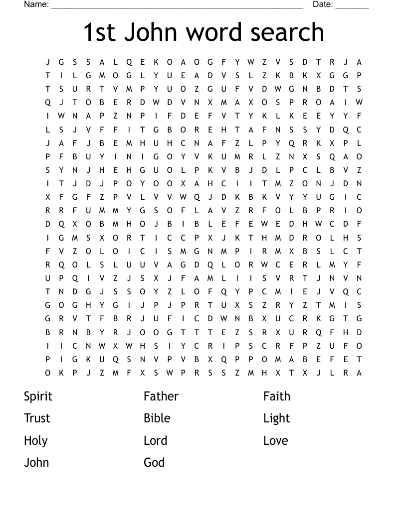 1st John word search