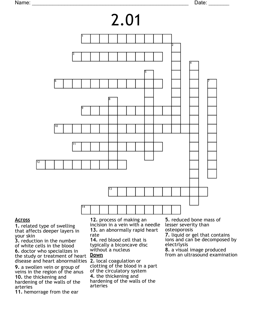 2.01 Crossword