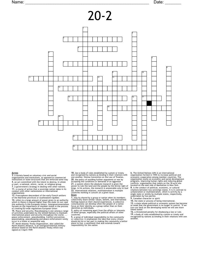 20-2 Crossword