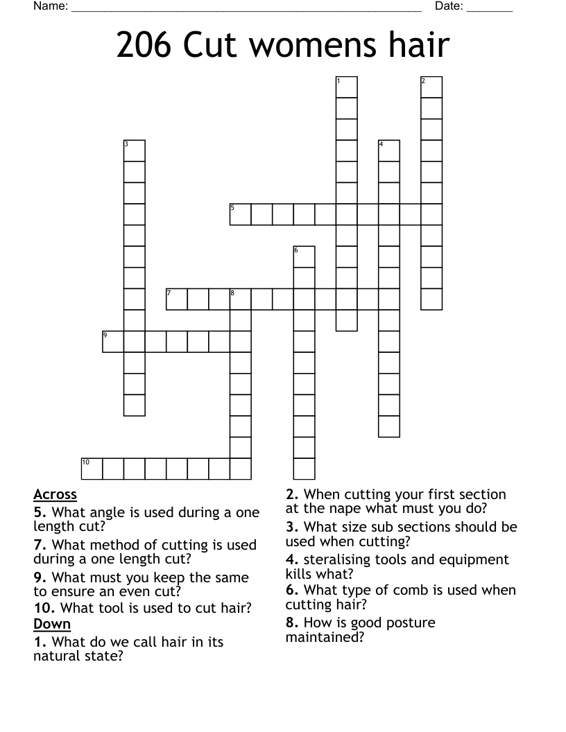 206 Cut womens hair Crossword