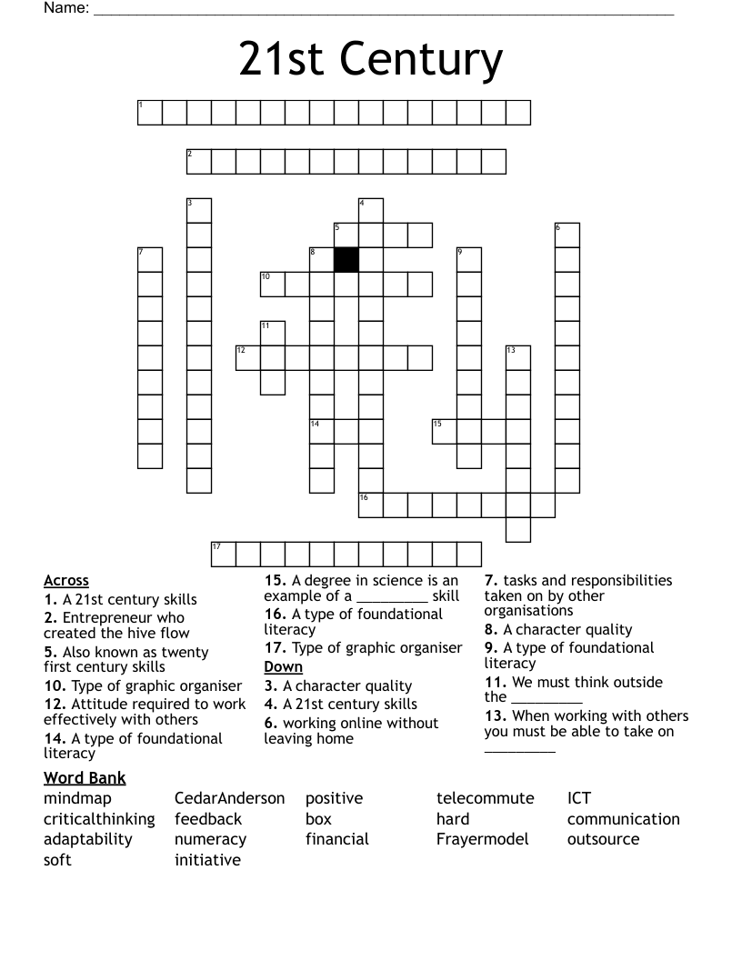 21st Century Crossword