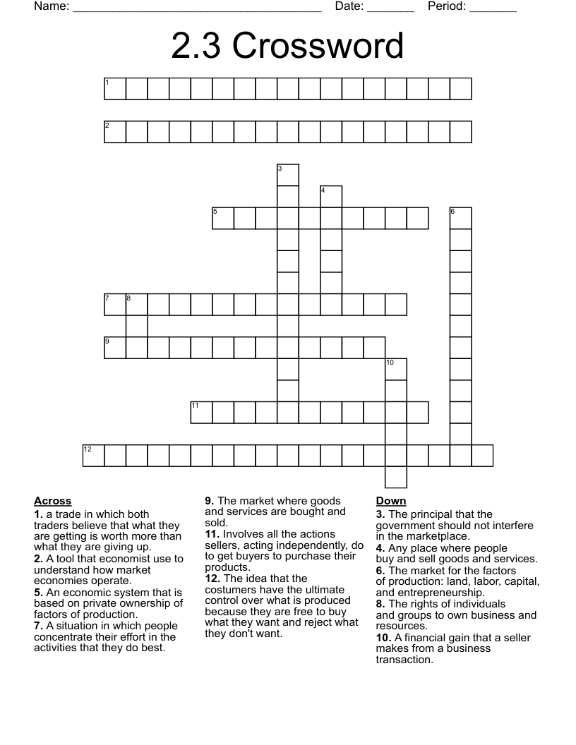 2.3 Crossword 