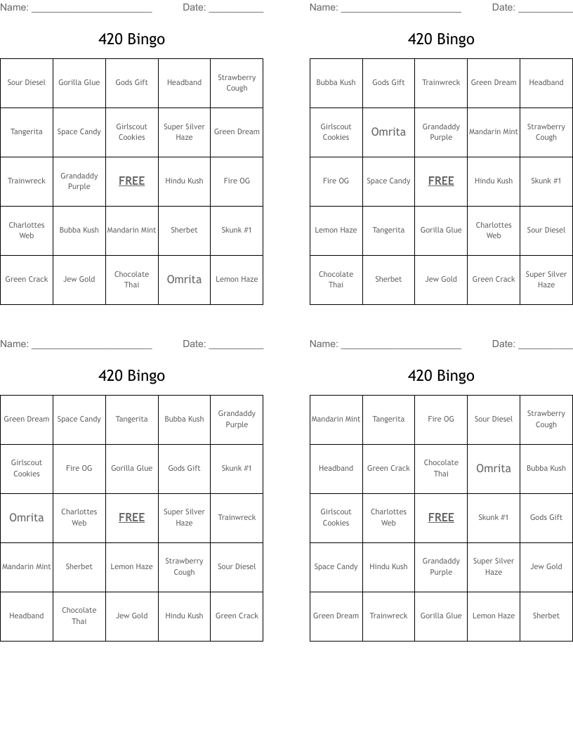 420 Bingo