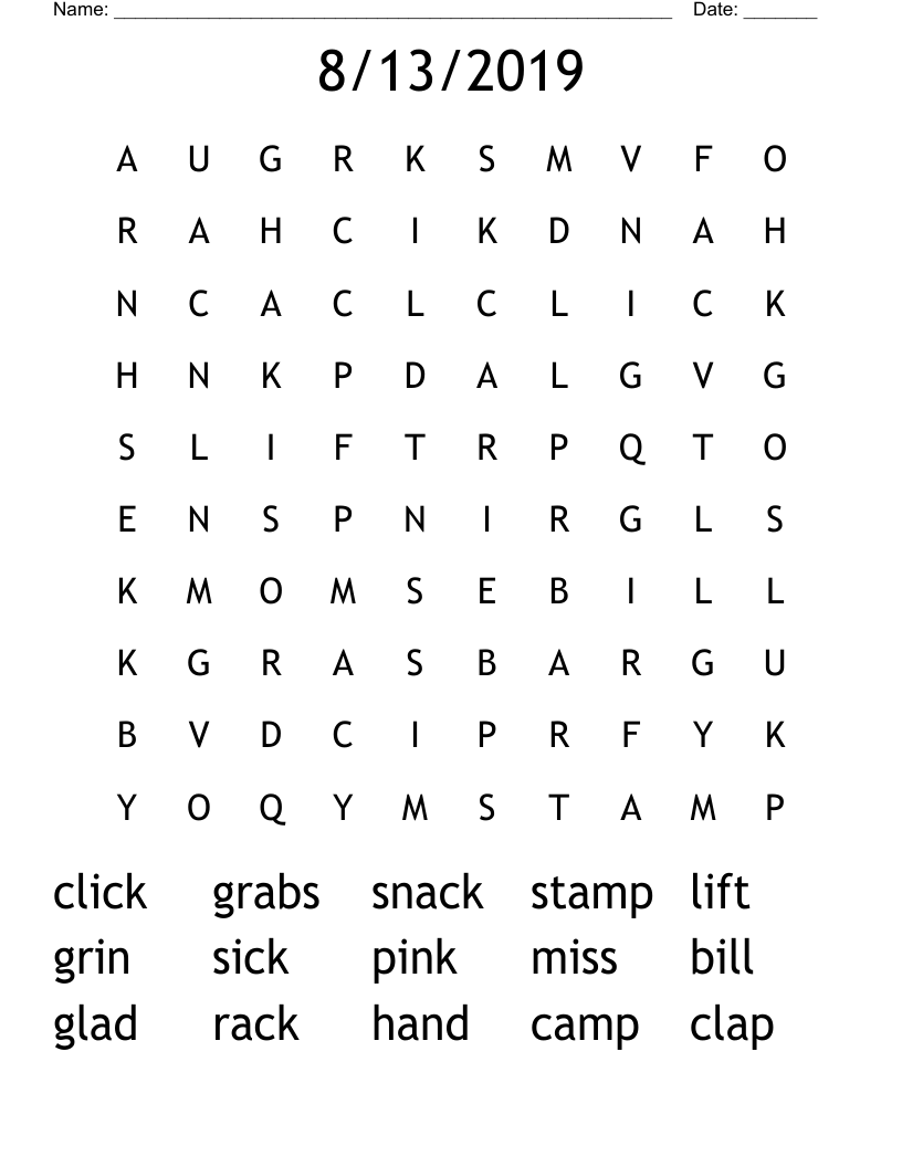 8/13/2019 Word Search