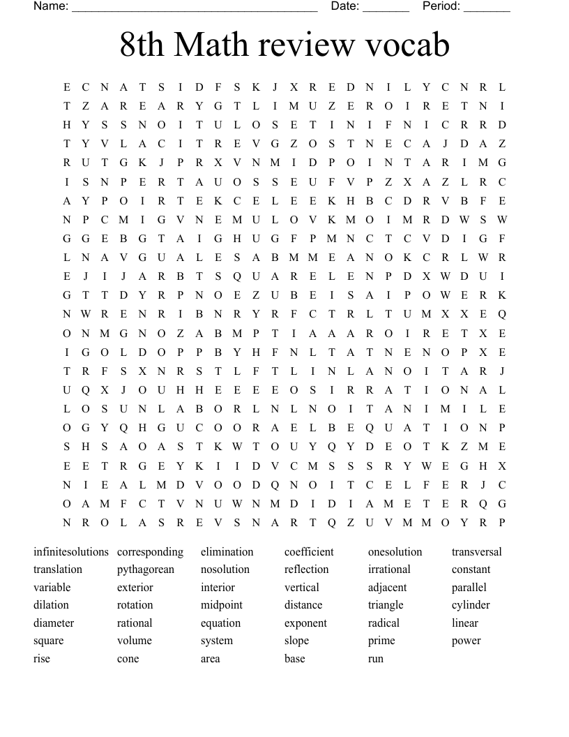 High School Hustle 4 Word Search