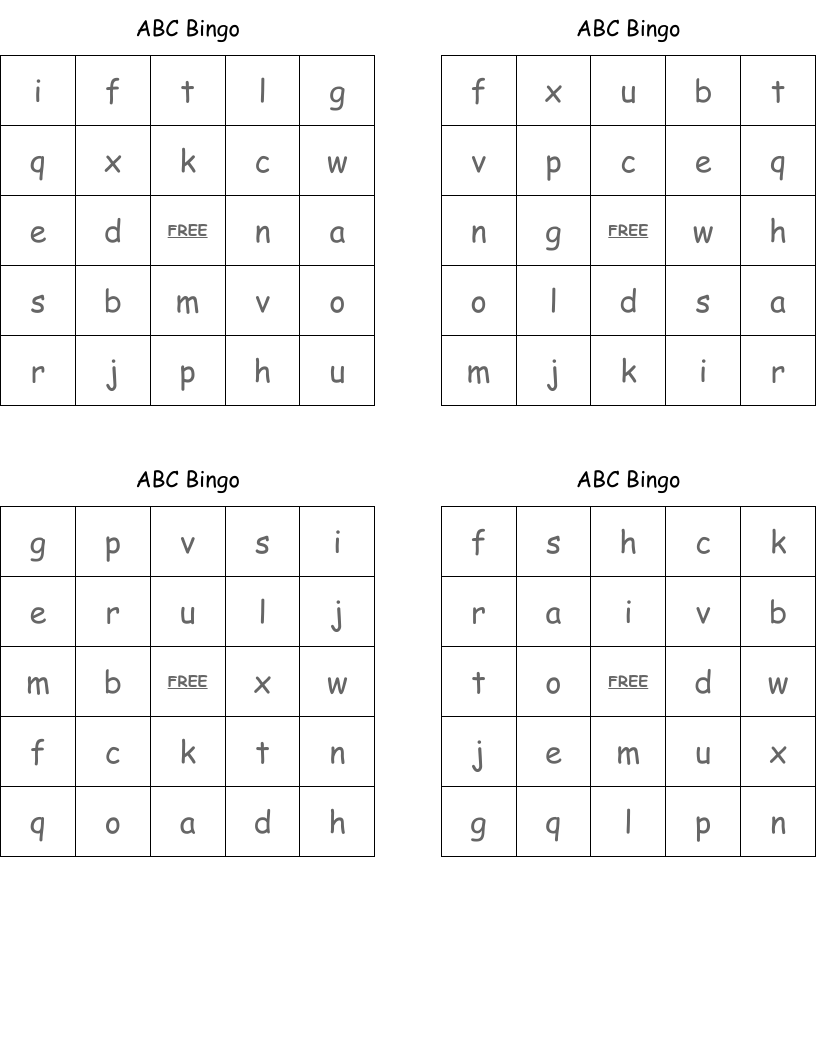 ABC Bingo