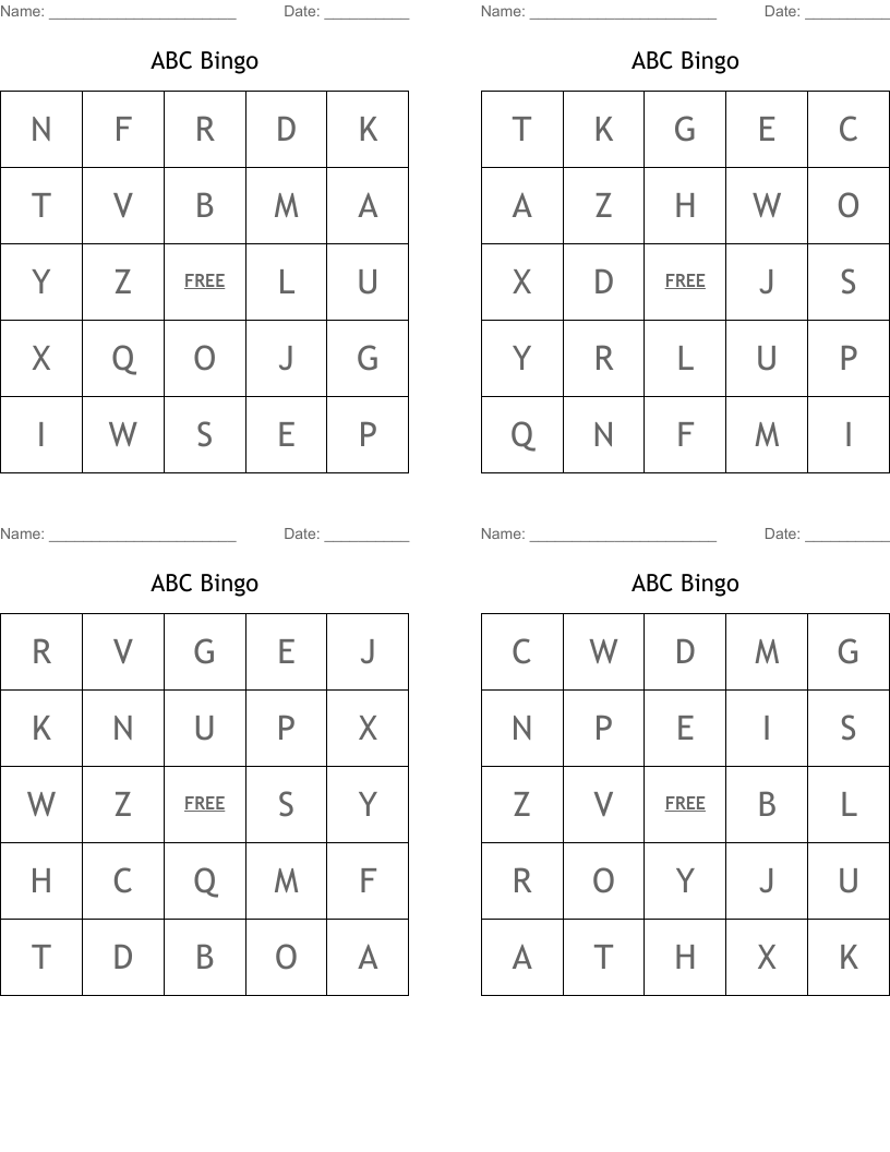 ABC Bingo