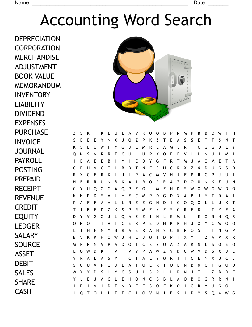 Accounting Word Search