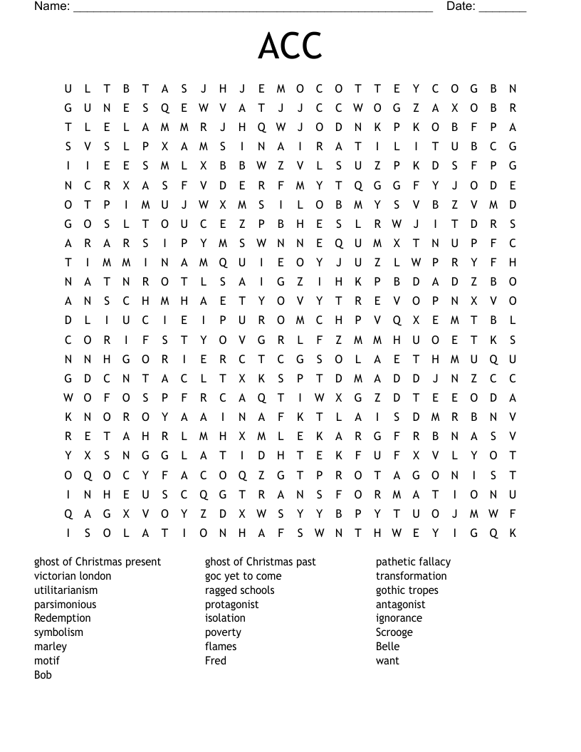 ACC  Word Search