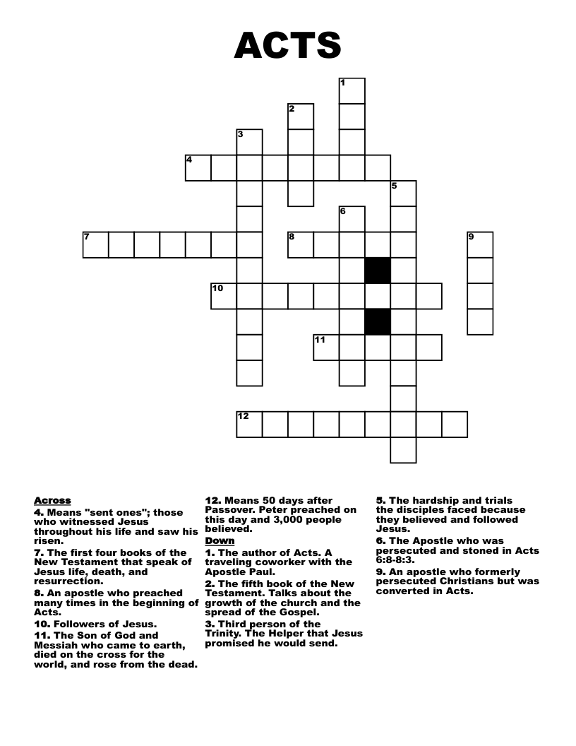 ACTS Crossword