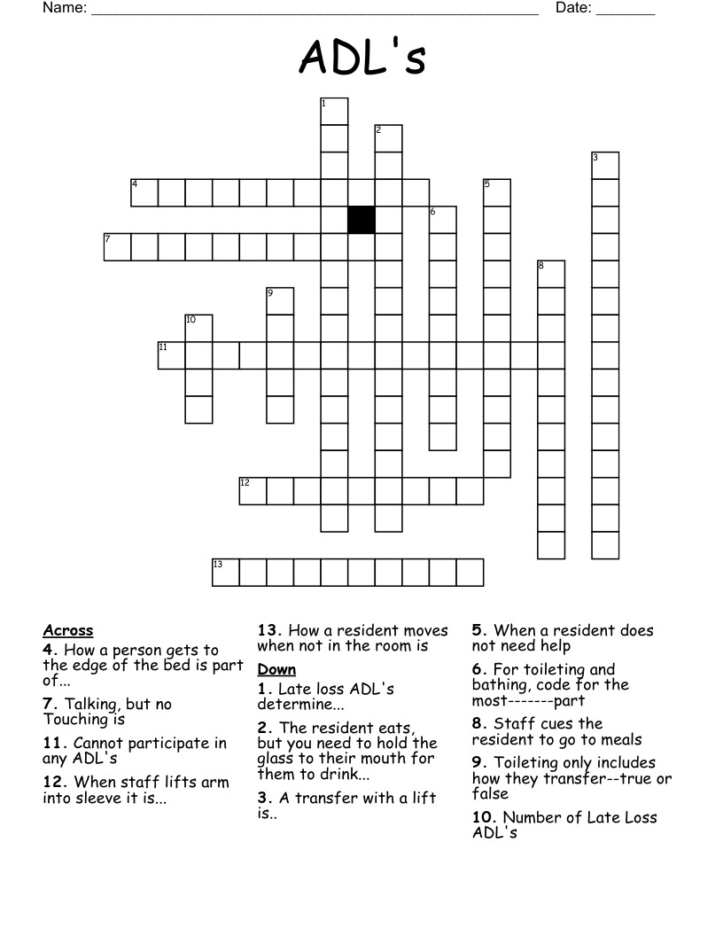 ADL's Crossword