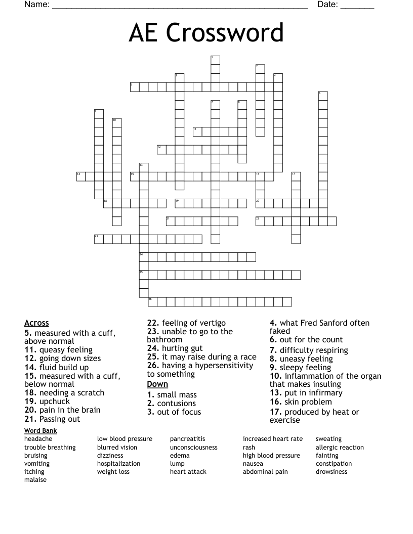 AE Crossword