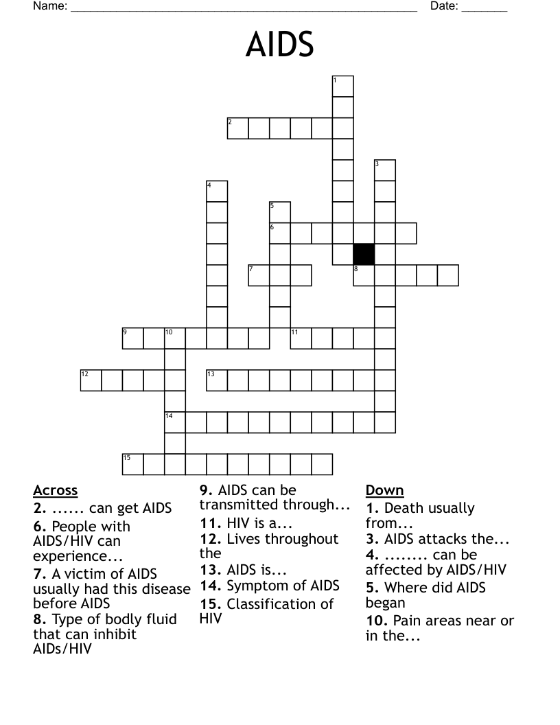 AIDS Crossword