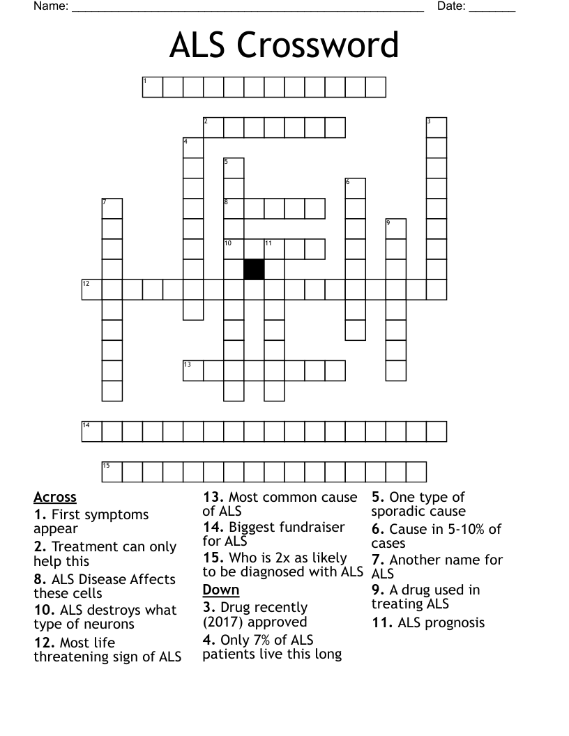 ALS Crossword